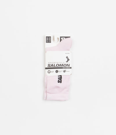 Salomon 365 Crew Socks - Cradle Pink / Black