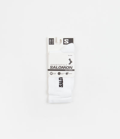 Salomon 365 Crew Socks - White / Black