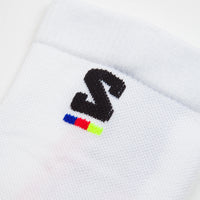 Salomon Pulse Race Flag Crew Socks - White / Fiery Red / Safety Yellow thumbnail