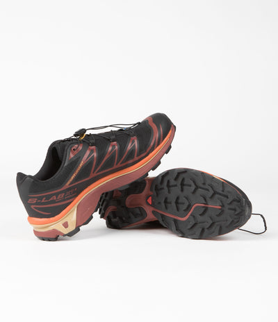 Salomon XT-6 Shoes - Black / Chocolate Plum / Vibrant Orange