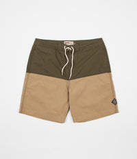 Satta Nasi Board Shorts - Stonegreen / Khaki