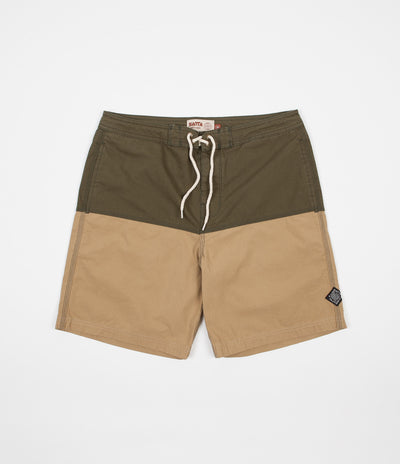 Satta Nasi Board Shorts - Stonegreen / Khaki