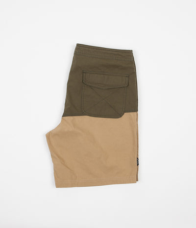 Satta Nasi Board Shorts - Stonegreen / Khaki