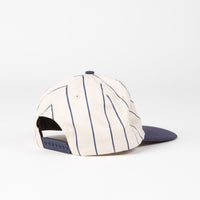 Sci-Fi Fantasy Biker Striped Cap - Cream / Navy thumbnail