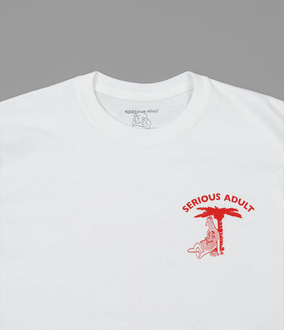 Serious Adult Heatstroke T-Shirt - White