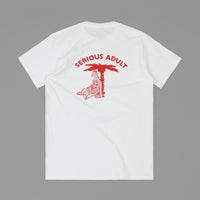 Serious Adult Heatstroke T-Shirt - White thumbnail