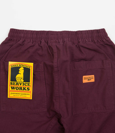 Service Works Classic Chef Pants - Burgundy