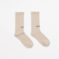 Simple Mono Logo Socks - Sand thumbnail