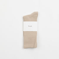 Simple Mono Logo Socks - Sand thumbnail