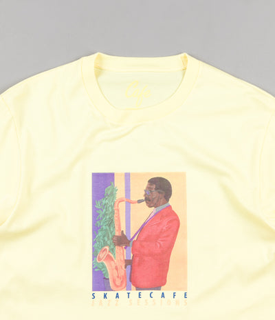 Skateboard Cafe Mode For Joe T-Shirt - Pastel Yellow