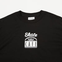 Skateboard Cafe Check Long Sleeve T-Shirt - Black / White thumbnail