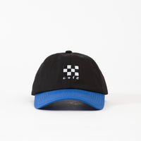 Skateboard Cafe Checkerboard Embroidered Cap - Black / Blue thumbnail