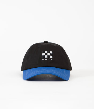 Skateboard Cafe Checkerboard Embroidered Cap - Black / Blue