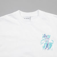 Skateboard Cafe Cup T-Shirt - White thumbnail