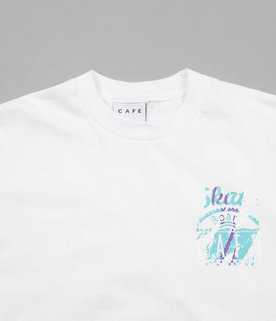 Skateboard Cafe Cup T-Shirt - White