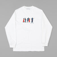 Skateboard Cafe Dance All Over Long Sleeve T-Shirt - White thumbnail