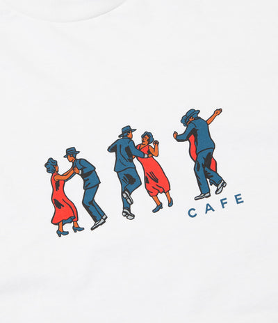 Skateboard Cafe Dance All Over Long Sleeve T-Shirt - White