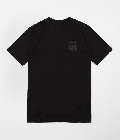 Skateboard Cafe Diner Logo T-Shirt - Black / Black