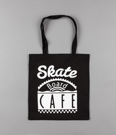 Skateboard Cafe Diner Tote Bag - Black