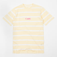 Skateboard Cafe Embroidered Banana Stripe T-Shirt - Banana thumbnail