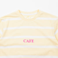 Skateboard Cafe Embroidered Banana Stripe T-Shirt - Banana thumbnail