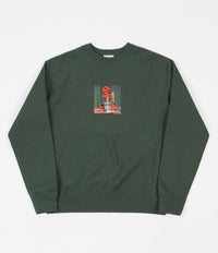 Skateboard Cafe Endure Crewneck Sweatshirt - Forest Green