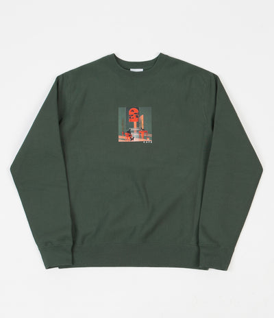 Skateboard Cafe Endure Crewneck Sweatshirt - Forest Green