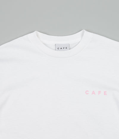 Skateboard Cafe Floral T-Shirt - White