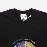 Skateboard Cafe Great Place T-Shirt - Black thumbnail