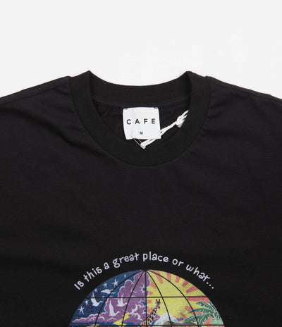 Skateboard Cafe Great Place T-Shirt - Black