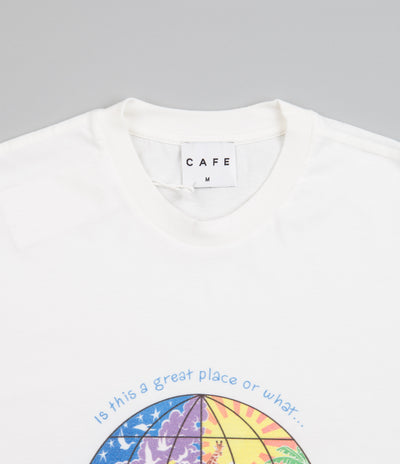 Skateboard Cafe Great Place T-Shirt - White