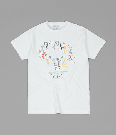 Skateboard Cafe Peace T-Shirt - White