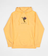 Skateboard Cafe Sax Flowers Hoodie - Peach