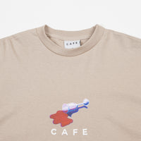 Skateboard Cafe Spill Long Sleeve T-Shirt - Sand thumbnail