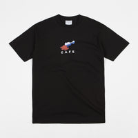 Skateboard Cafe Spill T-Shirt - Black thumbnail