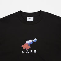 Skateboard Cafe Spill T-Shirt - Black thumbnail