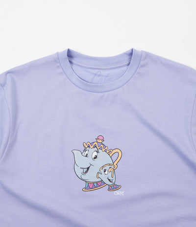 Skateboard Cafe Tea Cup T-Shirt - Lavender