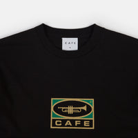 Skateboard Cafe Trumpet Logo T-Shirt - Black thumbnail