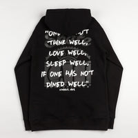 Skateboard Cafe Woolf Logo Hooded Sweatshirt - Black thumbnail