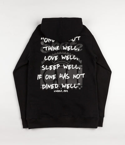 Skateboard Cafe Woolf Logo Hooded Sweatshirt - Black