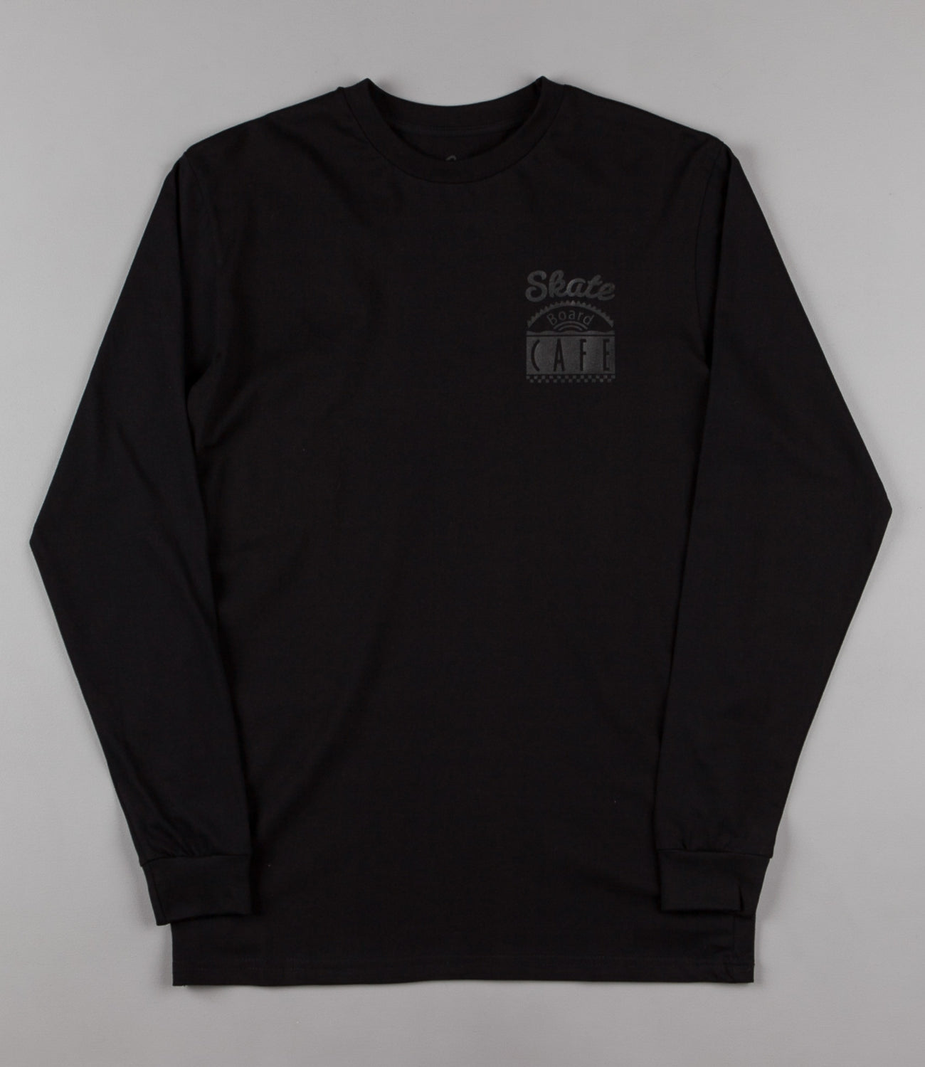 Skateboard Cafe Woolf Logo Long Sleeve T-Shirt - Black | Flatspot