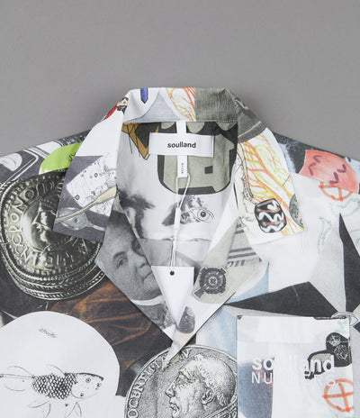 Soulland x Numbers Collage Button Up Shirt - Multi