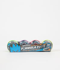 Spitfire Formula Four Conical 99DU Razzle Mash Up Wheels - 53mm - Green / Purple / Pink / Yellow