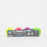 Spitfire Formula Four Conical 99DU Razzle Mash Up Wheels - 53mm - Green / Purple / Pink / Yellow thumbnail