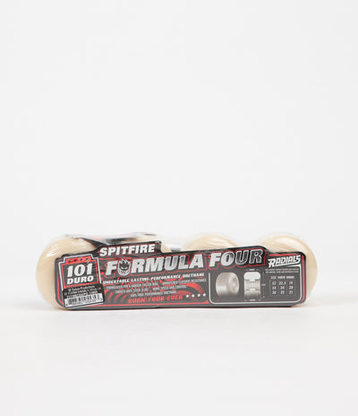 Spitfire Formula Four Radial 101DU Wheels - 54mm - Natural