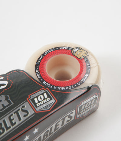 Spitfire Formula Four Tablet 101DU Wheels - Natural - 53mm