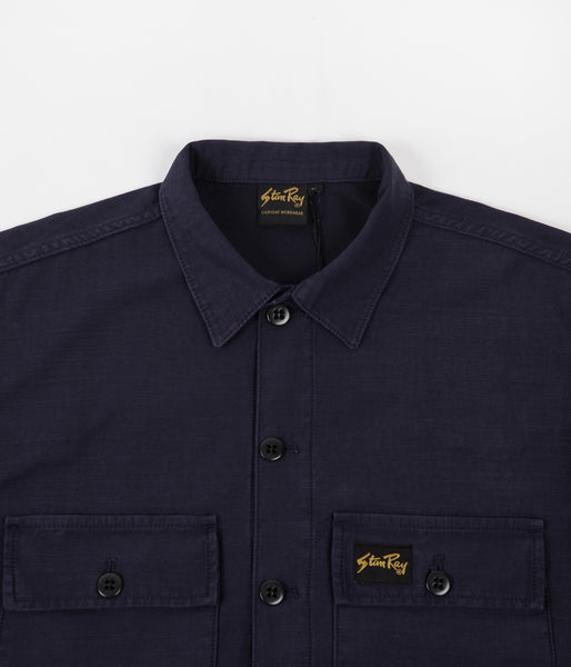 Stan Ray CPO Shirt - Navy Sateen | Flatspot