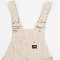 Stan Ray Earls Bib Overalls - Khaki Hickory thumbnail