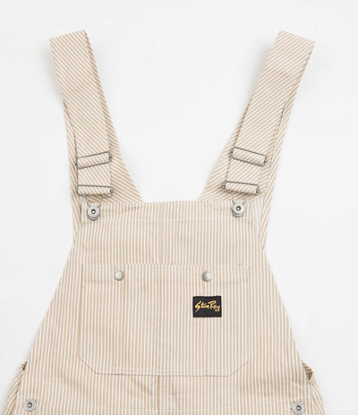 Stan Ray Earls Bib Overalls - Khaki Hickory