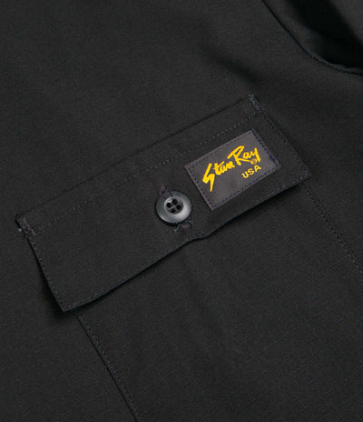 Stan Ray Four Pocket Military Jacket - Black Ripstop